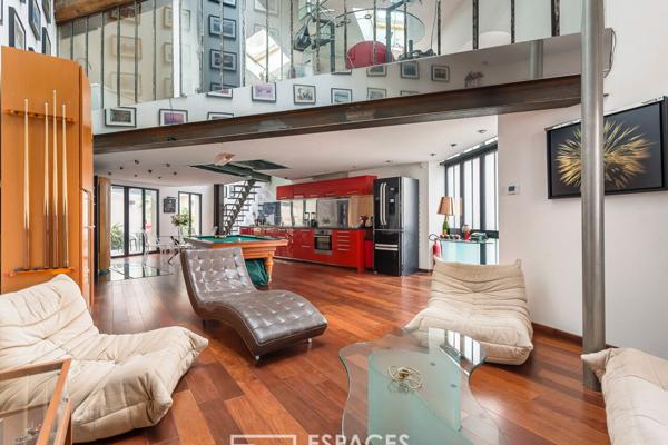 Loft en duplex avec terrasse