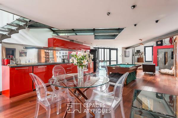 Loft en duplex avec terrasse