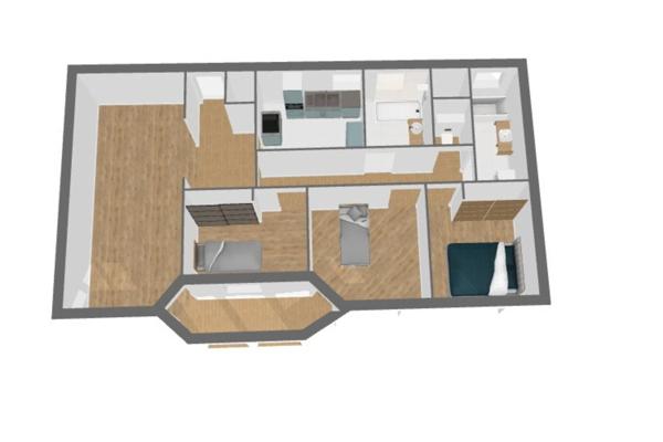 Appartement à vendre 4 pièces avec loggia fermée, cave et parking en sous sol ASNIERES SUR SEINE (92)