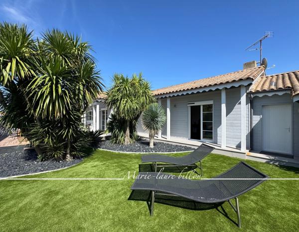 Maison à vendre 5 pièces SAINT HILAIRE DE RIEZ (85), à deux pas des plages de Sion, plain pied avec garage et jardin clos