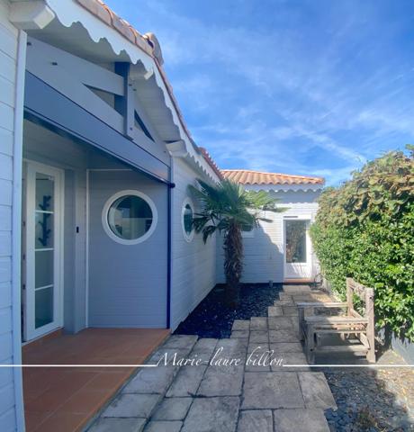 Maison à vendre 5 pièces SAINT HILAIRE DE RIEZ (85), plain pied 3 chambres+garage+jardin clos, à 300 M de la plage.
