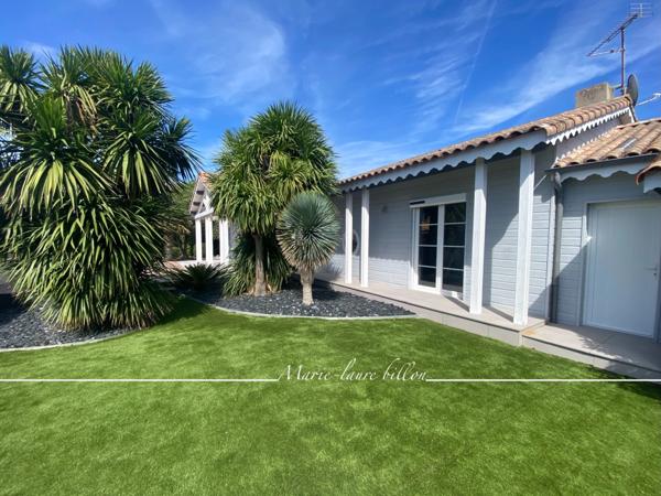 Maison à vendre 5 pièces SAINT HILAIRE DE RIEZ (85), plain pied 3 chambres+garage+jardin clos, à 300 M de la plage.