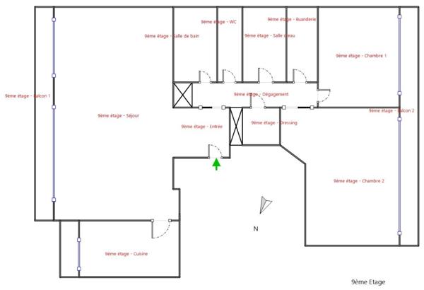 Appartement 4 pièces - 100 m² Bien prestige