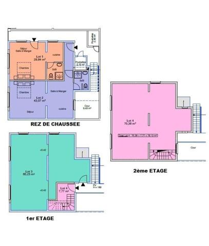 Sur la commune de BAGNOLET (Seine Saint Denis) Petit immeuble prêt à finir.