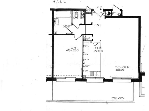 Appartement Courbevoie 2 pièce(s)