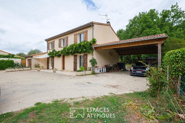 Maison familiale avec jardin boisé aux portes de Poitiers