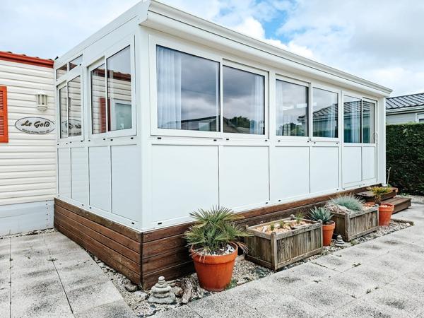 Mobil-home dans une résidence en bord de mer