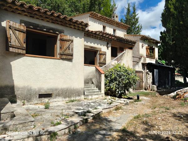 Le Tignet (06530) Maison à vendre – Vue dominante et beau potentiel