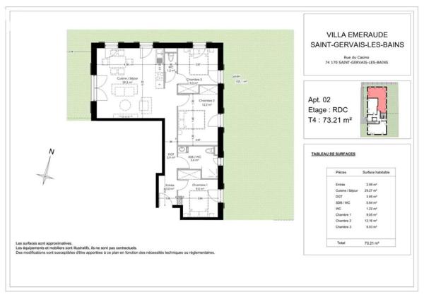 APPARTEMENT NEUF 4 PIECES AVEC JARDIN