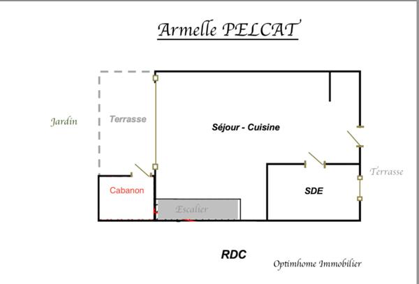 MAISON TYPE COTTAGE 2 PIÈCES 30,06M2 CABOURG AVEC JARDIN TERRASSES CABANON PARKING PRIVATIF 173 000€