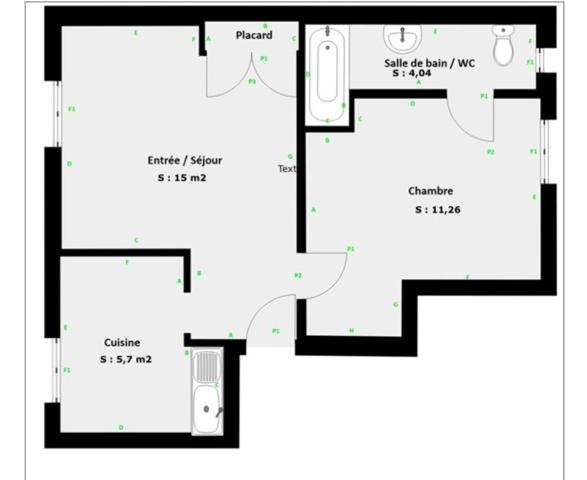 Métro Robespierre, traversant et ensoleillé