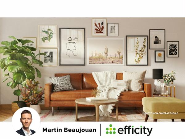 Appartement 3 pièces - 60 m² Exclusivité efficity