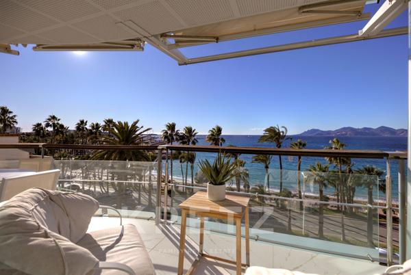 Appartement 3 pièces Terrasse Cannes Croisette Vue Mer