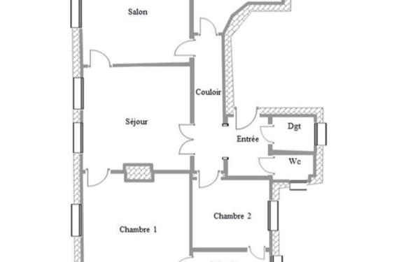 Appartement à louer    4 pièces • 77,97 m2 Paris 7