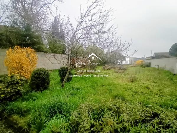 Vue sur la terrasse et le jardin