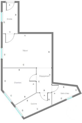 Appartement F2 à vendre  2 pièces - 36,80 m2 BOULOGNE BILLANCOURT - 92