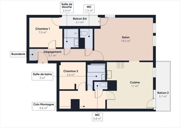 Haute Savoie (74), à vendre SAMOENS - Domaine skiable Grand Massif - Appartement T4