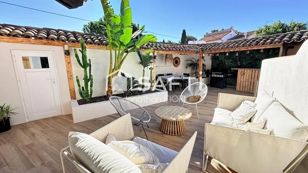 T2 rénové avec jardin 50 m² au Pradet