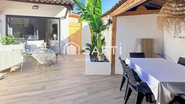 T2 rénové avec jardin 50 m² au Pradet