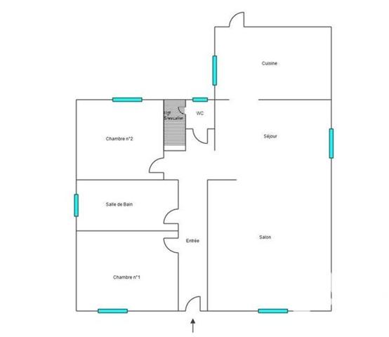 Maison à vendre 4 pièces 73 m² Saint-Nazaire