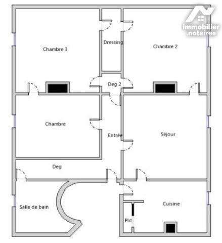 VENTE EN IMMO-INTERACTIF® : APPARTEMENT T4 - Paris 17 - Paris (75)