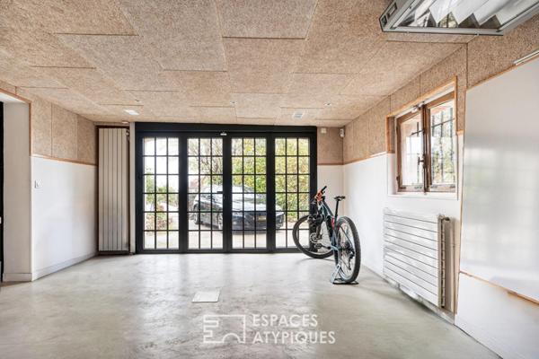 La meulière avec garage aménagé