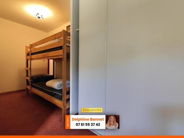 Bel appartement 2P/ T2 de 28 m2 avec grand balcon en pied de piste