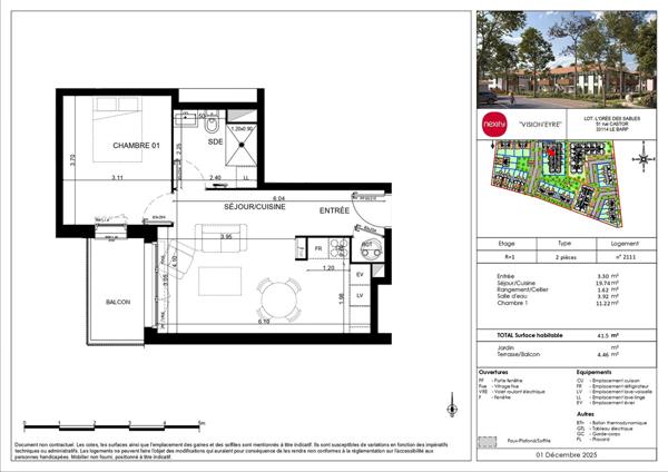 NEUF - appartements de 2 à 4 pièces avec balcon ou jardinet à partir de 169 000€