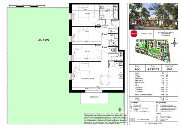 NEUF - appartements de 2 à 4 pièces avec balcon ou jardinet à partir de 169 000€