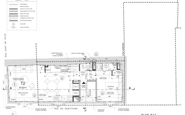 Appartement à louer    2 pièces • 49,82 m2 La Rochelle