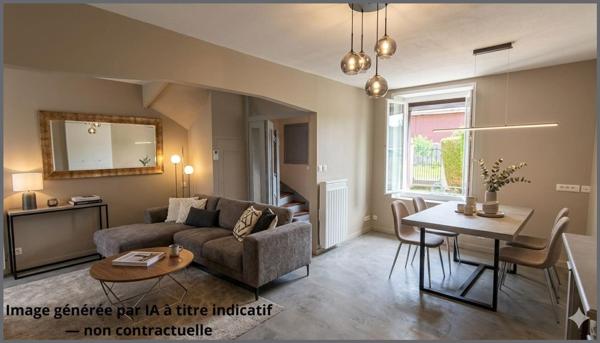 Maison mitoyenne 2 chambres + dépendances
