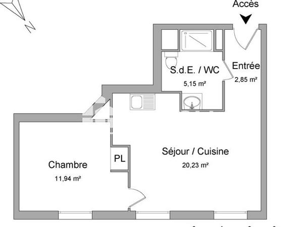 Location Appartement 2 pièces 40.2 m² - 12/24 AVENUE DE LA DIVISION LECLERC Le Blanc Mesnil 93150