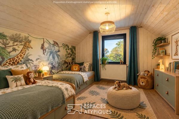 Villa d’exception avec sa piscine intérieure et sa vue dégagée