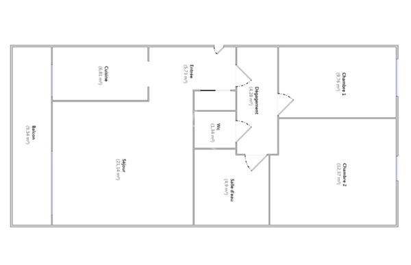 PUTEAUX/ Proche la Défense - Appartement 3 pièces de 66m² avec Terrasse, Cave et Parking