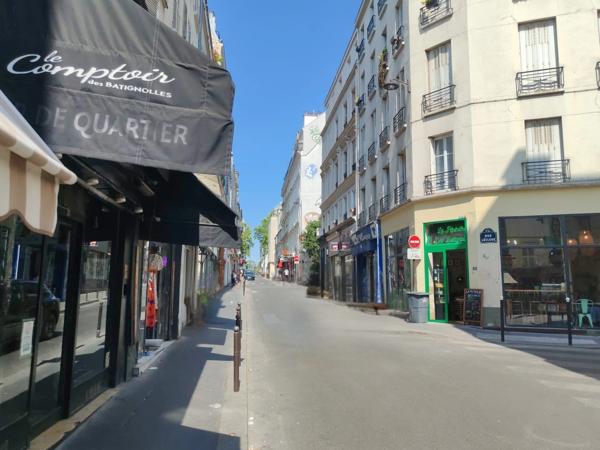 Paris 17ème Batignolles – 2 pièces rénové et meublé, au calme sur cour