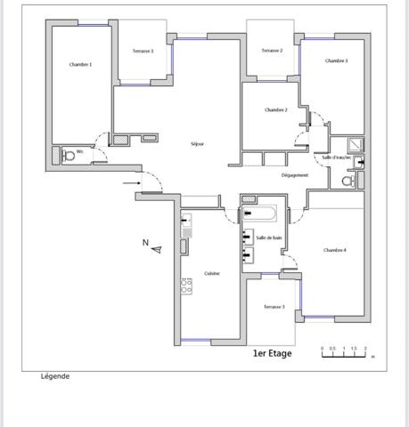 Au coeur de Cannes 5P avec terrasses