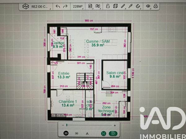 Immeuble à vendre 175 m² Antony