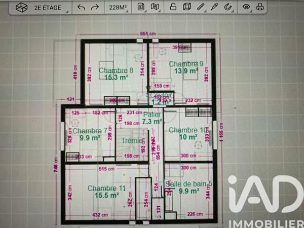 Immeuble à vendre 175 m² Antony