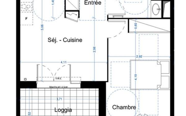 Appartement à vendre    2 pièces •  Narbonne