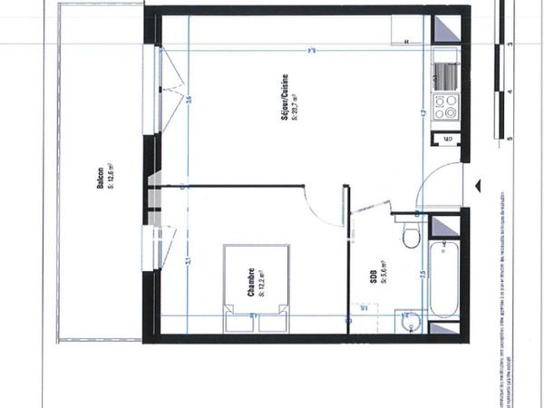 Location Appartement 2 pièces 41.5 m² - RESIDENCE LUMINESENS 3 - 16 RUE ANGELA DAVIS PORTE B24 Lens 62300
