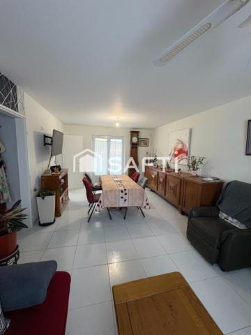 Maison familiale avec jardin, garage et sous-sol