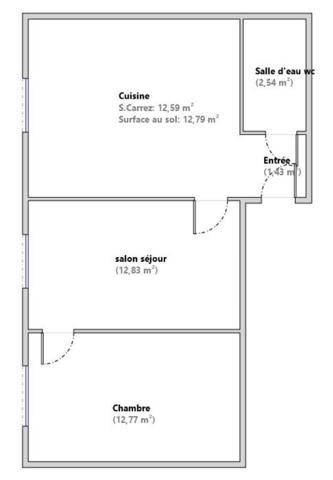 Appartement à vendre 3 pièces 42,16 m² Clichy