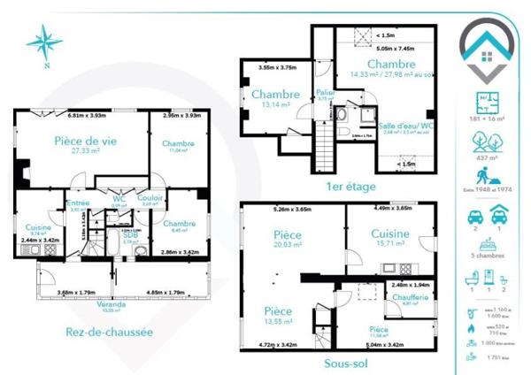 Vente / Maison T6+ à Nemours (77140)