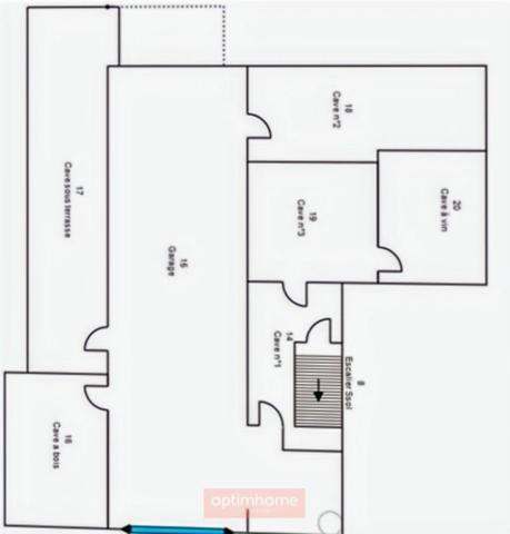 ARRAS CHR / CITADELLE – PAVILLON INDIVIDUEL SEMI PLAIN-PIED DE 219 M² – 5 CHAMBRES – SOUS-SOL COMPLET – JARDIN 1 008 M²