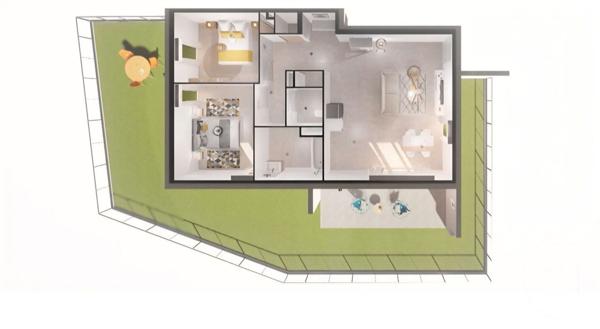 Appartement F3 à vendre  3 pièces - 65 m2 LA FARLEDE - 83