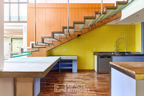 Loft avec piscine et commercialité au Marché Saint-Martin