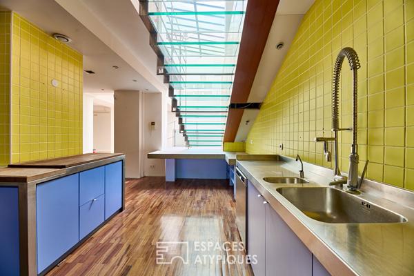 Loft avec piscine et commercialité au Marché Saint-Martin