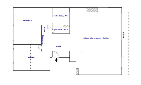 PARIS 16e HENRI HEINE 3 PIÈCES 92 M² 5e ÉTAGE BALCON SUR JARDIN