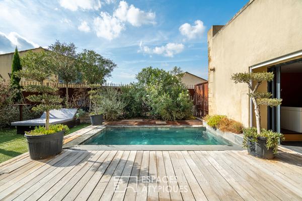 Ancien corps de ferme avec piscine