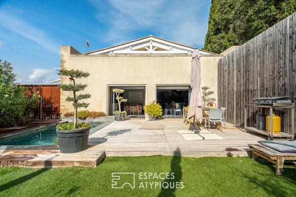 Ancien corps de ferme avec piscine